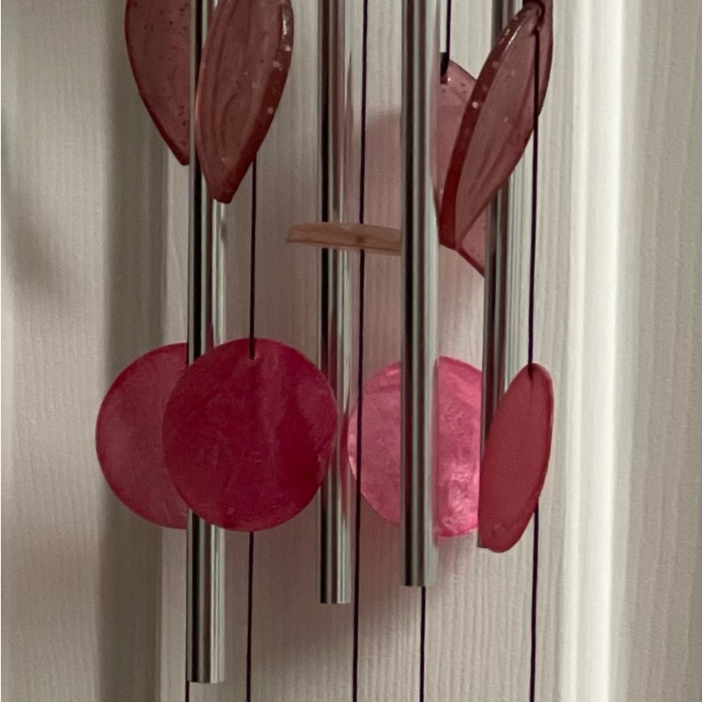 Pink and Silver Wind Chime